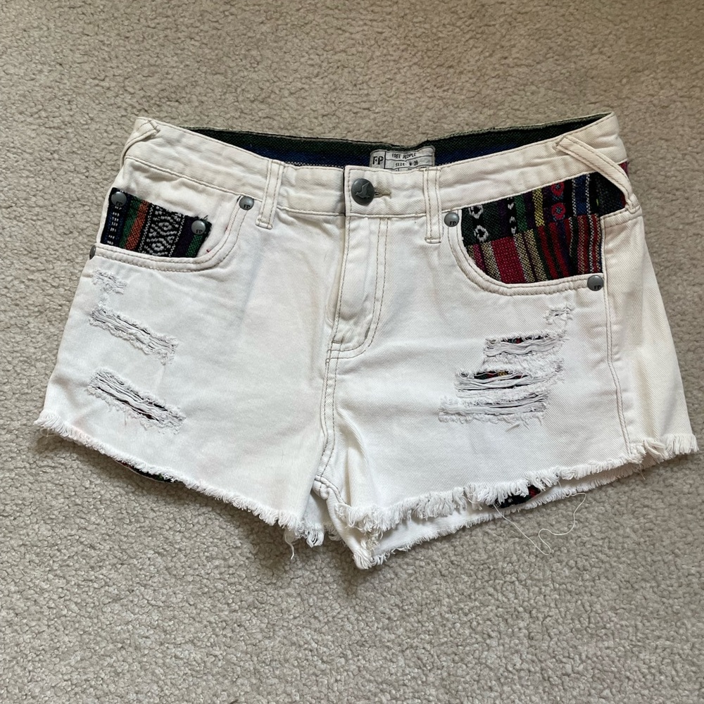 Free People jean shorts